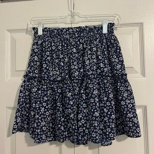 Princess Polly Navy Floral Mini Skirt